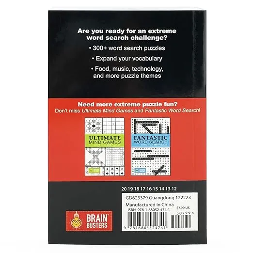 Extreme Word Search: With 300 Puzzles (Brain Busters)