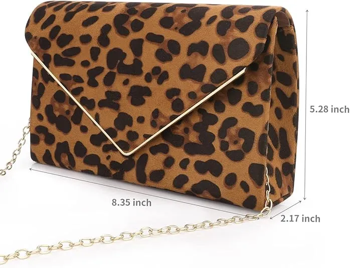 BBjinronjy Clutch Purse for Women Evening Bags Handbags for Wedding Party Cocktail Prom Faux Suede Crossbody Shoulder Bag