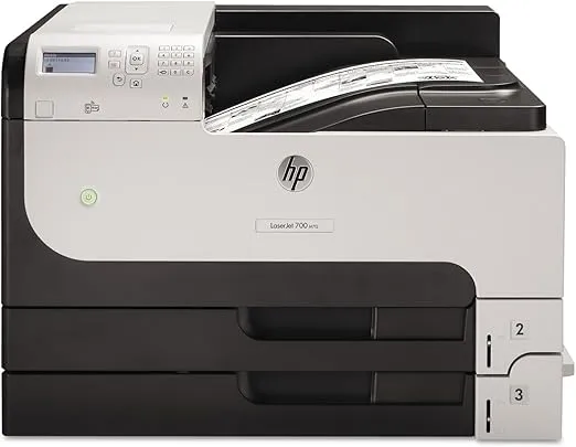HP LaserJet Enterprise M712dn Monochrome Printer with built-in Ethernet & 2-sided printing (CF236A), Grey
