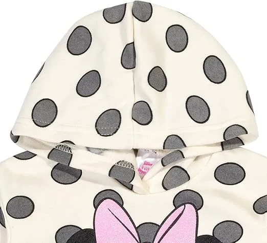 Disney Minnie Mouse Mickey Mouse Pullover Fleece Hoodie and Leggings Outfit Set Infant to Big Kid Sizes (12 Months - 14-16)