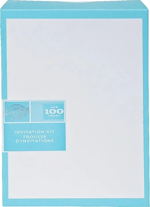 Gartner Studios 76038 gar76038 Printable Invitations White, 100pk,5.5" x 8.5"