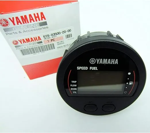 Yamaha 6Y8-83500-10-00 Speedometer and Fuel Management Meter, Round; New # 6Y8-83500-22-00 Made by Yamaha