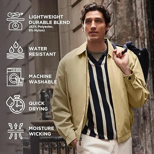 LONDON FOG Men's Auburn Zip-Front Golf Jacket (Regular & Big-Tall Sizes)