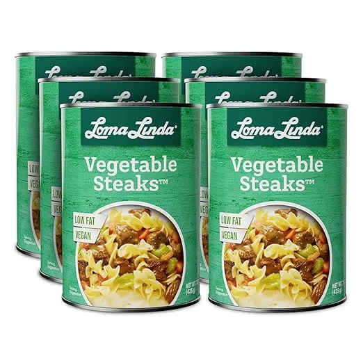 Loma Linda - Plant-Based Meats (Vegetable Steaks (15 oz.), 6 Pack)