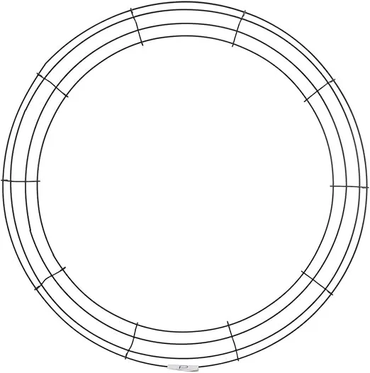 Panacea 36008 Wire Wreath Frame, Black