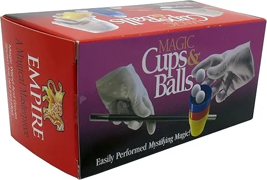 Empire Magic Cups & Balls Trick Novelty Item