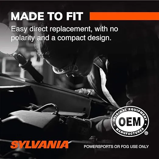 SYLVANIA H13 9008 LED Powersport Headlight Bulbs for Off-Road Use or Fog Lights - 2 Pack