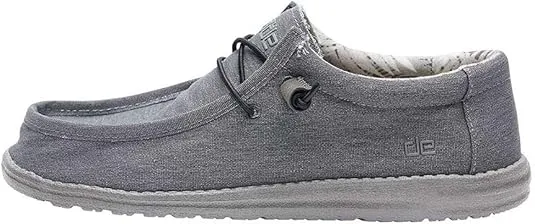Hey Dude Men's Wally Stretch | Men's Loafers | Men's Slip On Shoes | Comfortable & Light-Weight
