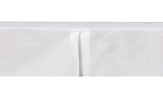 Crib or Toddler Bed Skirt or Dust Ruffle Mix N Match Solid White