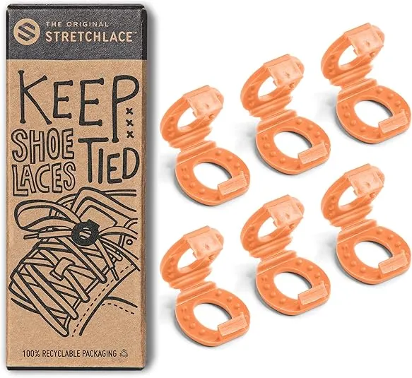 THE ORIGINAL STRETCHLACE Shoelace Knot Clips Keep Shoe Laces Tied & Secure | Shoelace Bow Clip Accessory