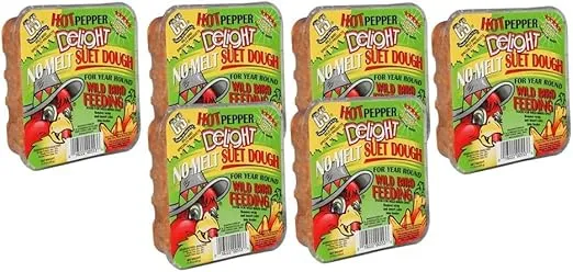 C & S CS12553 11.75 Oz Hot Pepper Delight Wild Bird No Melt Suet Dough