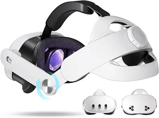 Head Strap for Meta Quest 3/Quest 3S-Pressure-Free Elite Strap for Quest 3/Quest 3S Accessories Replacement, Adjustable Headstrap Soft Cushion VR Headset Enhanced Comfort