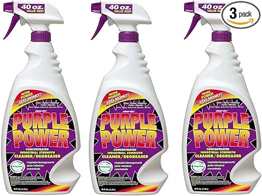 PURPLE POWER 4319PS Industrial Strength Cleaner and Degreaser - 40 oz. - 3 Pack
