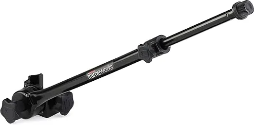 Gator Frameworks Adjustable Clamp-On Angled Mini Interlocking Design 16 Inch Boom Arm (GFW-MIC-CLMPBM16)