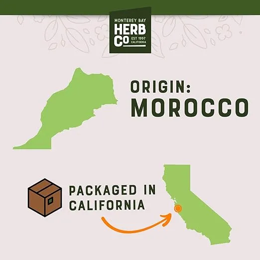 Monterey Bay Herb Co. Whole Organic Rosemary | Mediterranean Herb for Seasoning Soups, Meats, Vegetables & Breads 1 LB