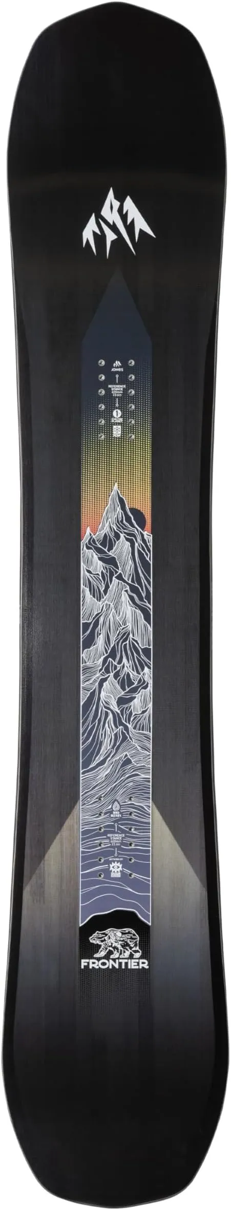 JONES - Men's Frontier, Snowboards Directional Freeride, Ideal for Freeride, Freestyle and Backcountry pow