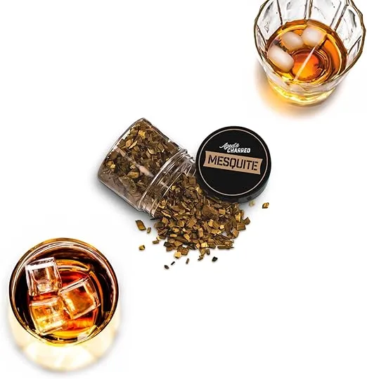 Smoking Wood Chips Cocktail Smoker (Variety 4-Pack) - Apple, Hickory, Oak, Cherry - Whiskey Smoker Chips - Perfect for Enhancing Drinks Bourbon Old Fashioned Infusion Set