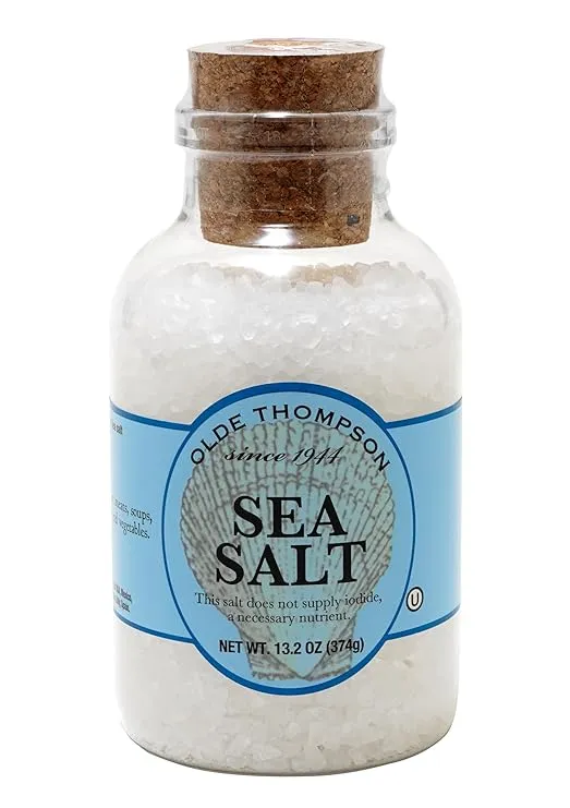 Olde Thompson Sea Salt, Course Grain, Refill For Salt Grinders, 13.2 Ounce