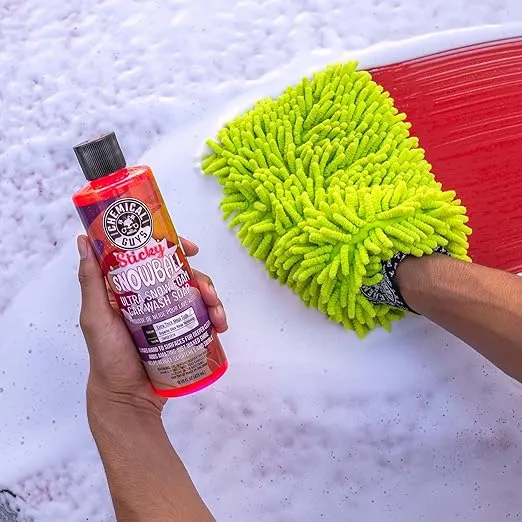 Chemical Guys CWS21516 Sticky Snowball Ultra Snow Foam Car Wash Soap (Works with Foam Cannons, Foam Guns or Bucket Washes) Safe for Cars, Trucks, Motorcycles, RVs & More 16 fl oz, Cherry Scent