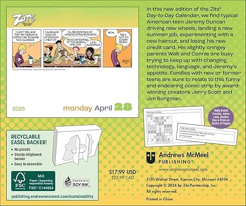 Zits 2025 Day-to-Day Calendar