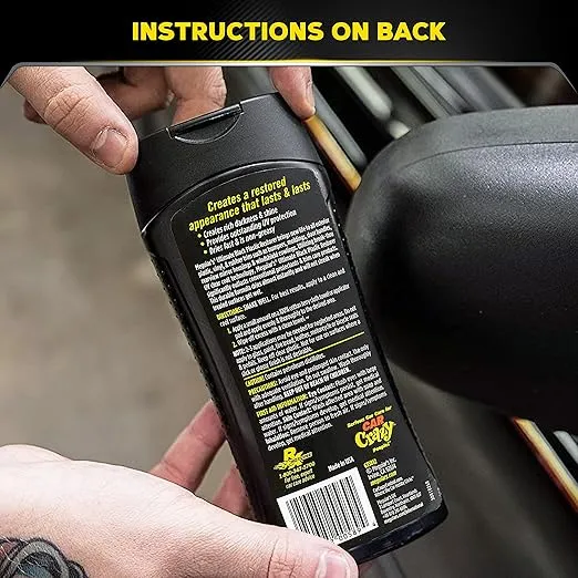 Meguiar's Ultimate Black Plastic Restorer - Restores Black Plastic & Faded Trim Pieces While Adding Durability & UV Protection - 12 Oz