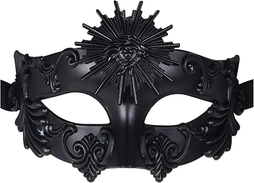 OIDEA Masquerade Masks for Men: Ancient Greek Egyptian Roman Sun God Half Face Mask Party Carnival Venetian Mardi Gras Mask
