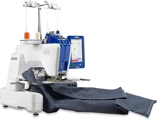 Brother Persona PRS100 Single Needle Embroidery Machine with 4-Spool Thread Stand and Free Arm Embroidery