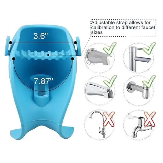 Bath Spout Cover for Bathtub - Protects Baby from Bumping Head During Bathing Time Baby Faucet Cover Universal Faucet Protective Cover Whale Design(Blue)