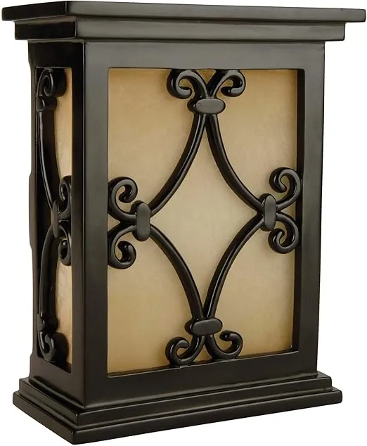 Craftmade CH1515-BK Designer Hand-Carved Scroll Door Chime, Black (10"H x 7"W)