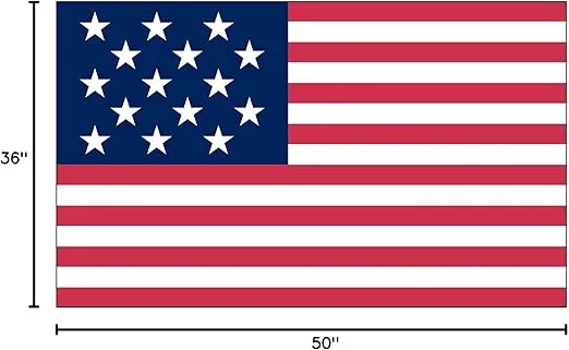 US Flag Store 15-Star Spangled Banner 3ft x 5ft Printed Polyester Flag