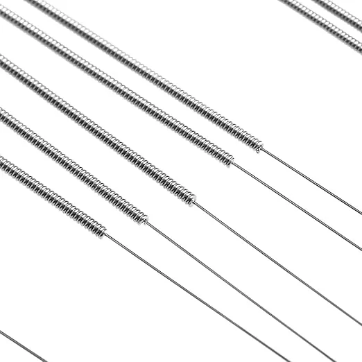 5-Pack 0.25mm Needle Drill Bits, MUXSAM 3D Printer Nozzle Cleaning Kit, Stainless Steel Nozzle Cleaning Tool Kit for 3D Printer Extruder