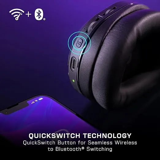 Turtle Beach Stealth 500 Wireless Gaming Headset Licensed for Xbox Series X|S, Xbox One & Works via Bluetooth with PC, Switch & Mobile – 40-Hr Battery, Memory Foam Cushions, Flip-to-Mute Mic – Black