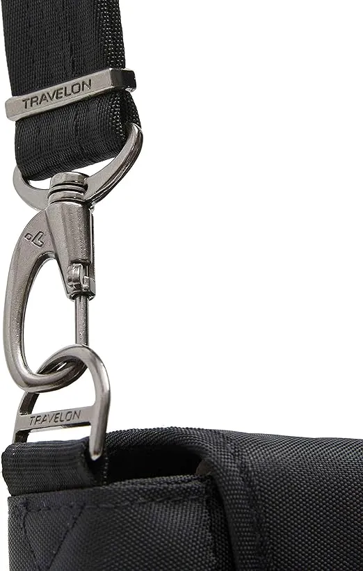 Travelon: Urban - Anti-Theft Messenger Bag - Black, 14 x 10.25 x 4.75