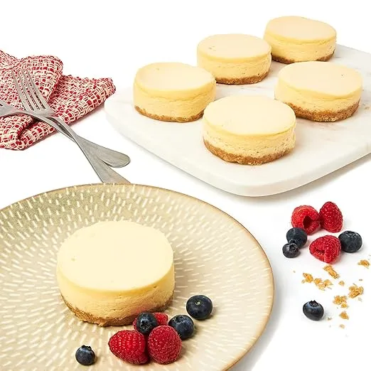 David's Cookies New York Mini Cheesecakes - Fresh Baked, Soft, And Delicious Gift Idea - Great For Sharing At Parties, Events, Or With Family And Friends (6pcs)