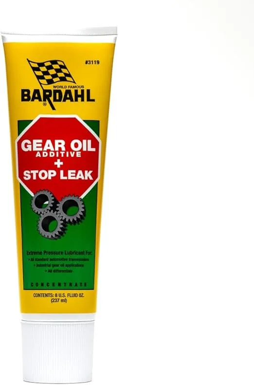 Bardahl 3119 Gear Oil Additive + StopLeak - Extreme Pressure Lubricant Extends Gear Life and Stops Leaks by Conditioning Seals - 8 oz. (Pack of 1)