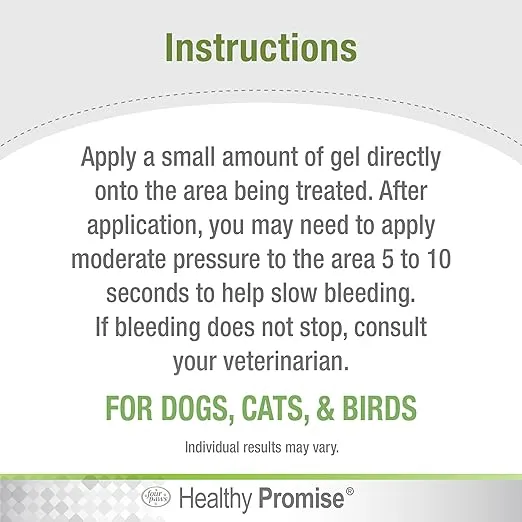 Four Paws Healthy Promise Quick Action Blood Stopper Styptic Gel for Dogs & Cats, 1.16 Ounces (Pack of 1)