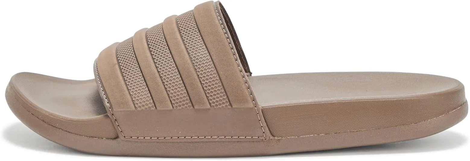 adidas Unisex Adilette Comfort Slide Sandal, Earth Strata/Earth Strata/Earth Strata, 13 US Men