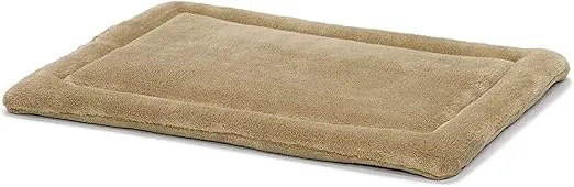 MidWest Homes for Pets Deluxe Micro Terry Bed, Taupe, 18-Inch