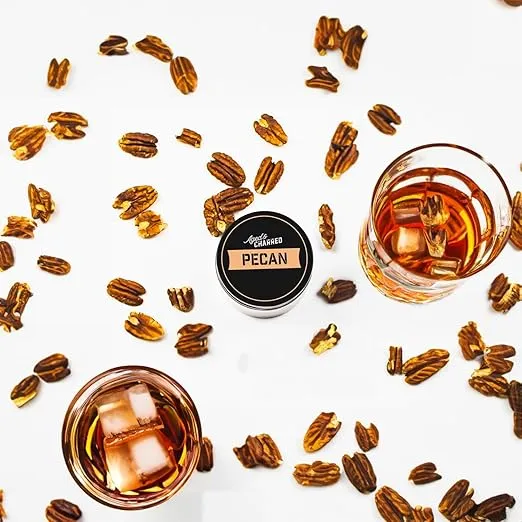 Wood Chips for Cocktail Smoker - Fine Chunks for Smoking Whiskey Bourbon Old Fashioned Drinks Smoke Gun - Combo 4-Pack - Pear, Peach, Mesquite, Pecan