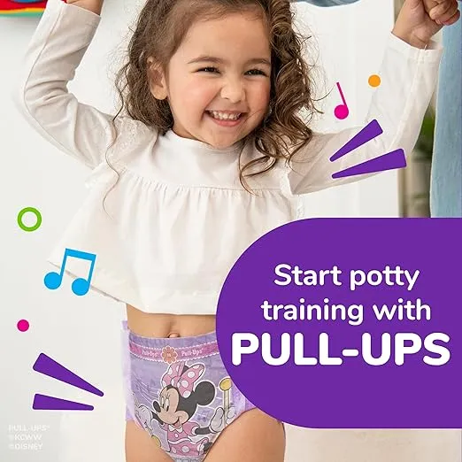 Pull-Ups Girls' Potty Training Pants, Size 5T-6T Training Underwear (46+ lbs), 14 Count