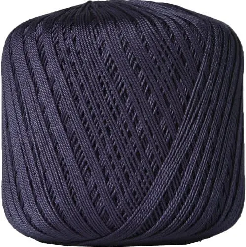 Threadart 100% Pure Cotton Crochet Thread - Navy - Size 10 and 3 - Singles and Bulk Packs Available - Size 10 - Color 38