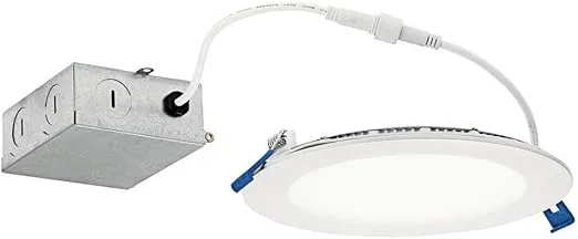Kichler Direct-to-Ceiling 6 inch Round Slim 30K LED Downlight in White