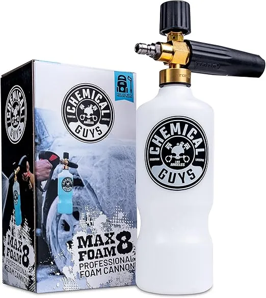 Chemical Guys EQP_310 TORQ Professional Foam Cannon Max Foam 8, (Great for Cars, Trucks, SUVs, Motorcycles, RVs & More) 32 oz Bottle
