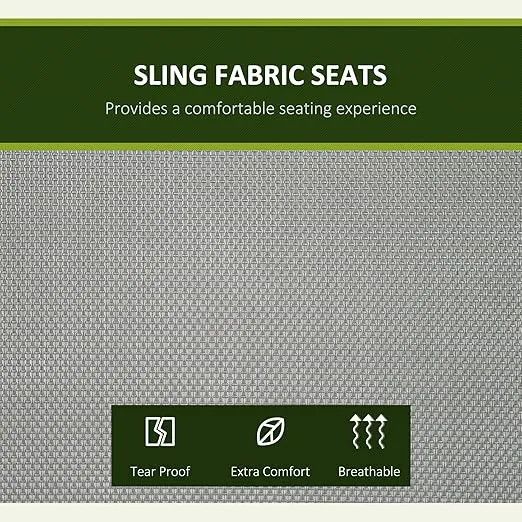 Outsunny 3-Seat Outdoor Porch Swing Chair, Patio Swing Glider with Adjustable Canopy, Breathable Seat, and Steel Frame for Garden, Poolside, Backyard, Gray