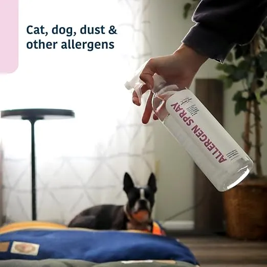 Allergen Spray, Pets, Dust Allergies & More, Air & Surface Control, Just Add Water, Bottle with One Refill, Over 64oz Total