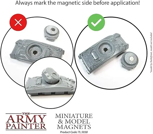 The Army Painter Miniature and Model Rare Earth Magnets - Heavy Duty Magnets Neodymium, 100 Pieces, Variety Pack (20x5mm and 80x3mm), Round Magnets, N52