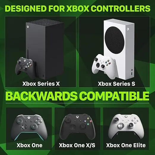 Fosmon Quad Pro 2 Max Controller Charging Station with 4x 5280mWh Rechargeable Battery Pack Compatible with Xbox Series X/S, Xbox One Controllers