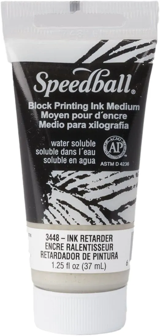 Speedball 3448 Ink Retarder For Water-Soluble Block Printing Inks AP Certified 1.25 FL OZ