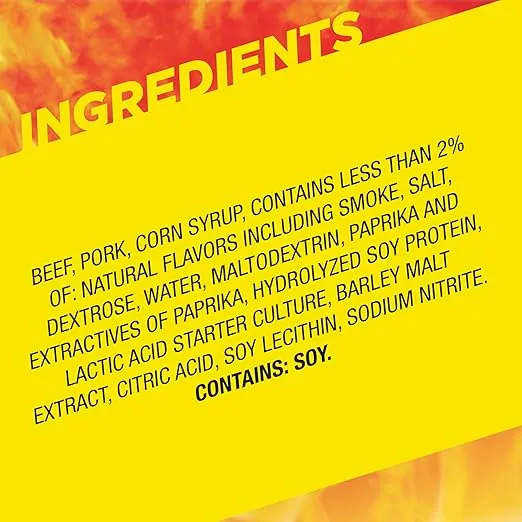 Slim Jim Monster Shortboi Smoked Meat Sticks, Deli Style Original Flavor, 7g Protein Per Stick, Snack Size, 0.9 oz. (24 Count)