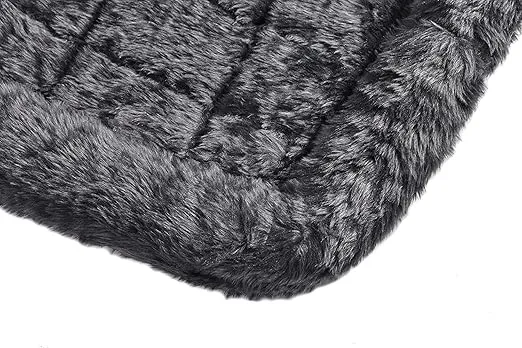 MidWest Homes for Pets Bolster Dog Bed 36L-Inch Gray Dog Bed w/ Comfortable Bolster | Ideal for Intermediate Dog Breeds & Fits a 36-Inch Dog Crate | Easy Maintenance Machine Wash & Dry